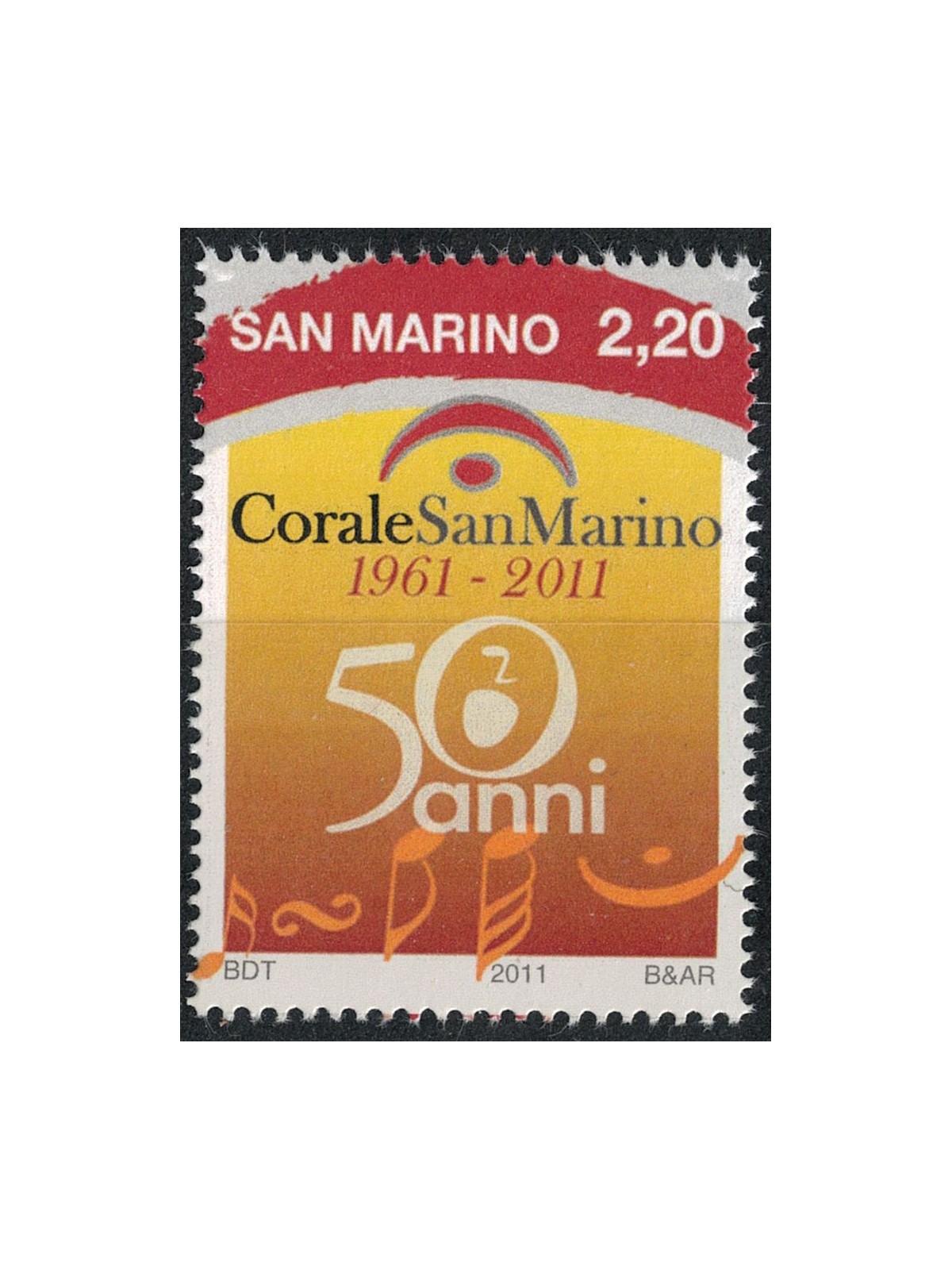 SAN MARINO 2011 San Marino Choir MNH**