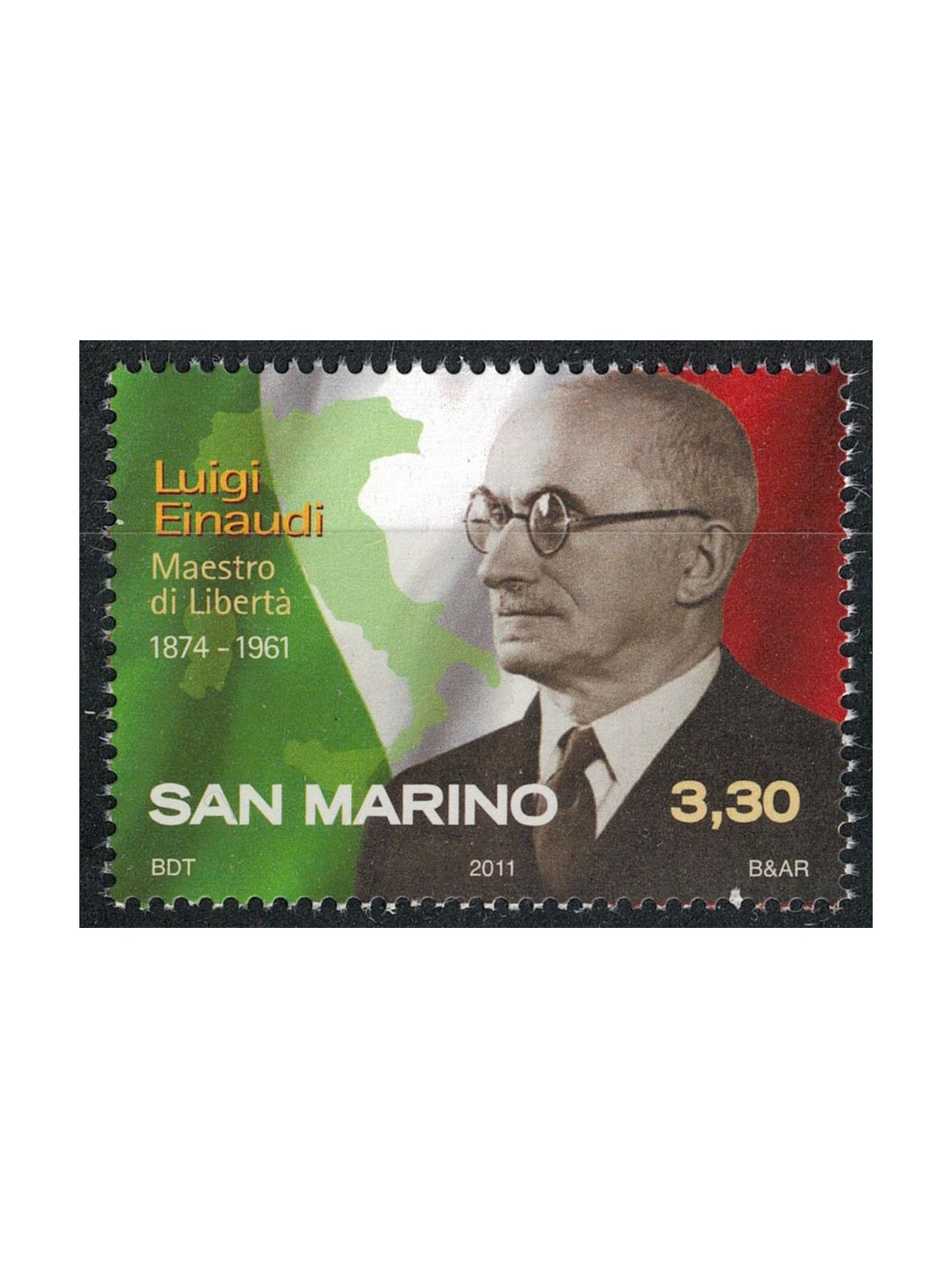 SAN MARINO 2011 Luigi Einaudi MNH**