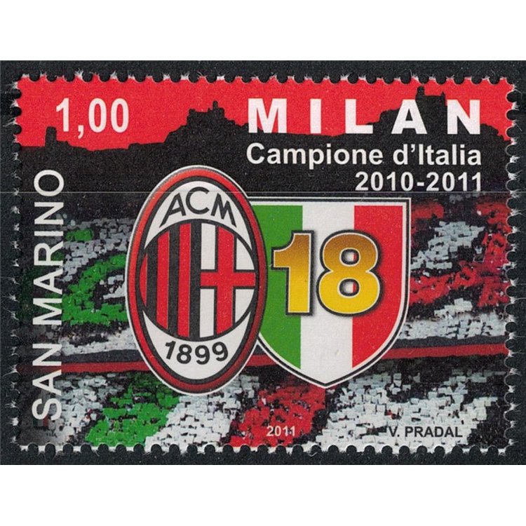 SAN MARINO 2011 Milan champion of Italy MNH**