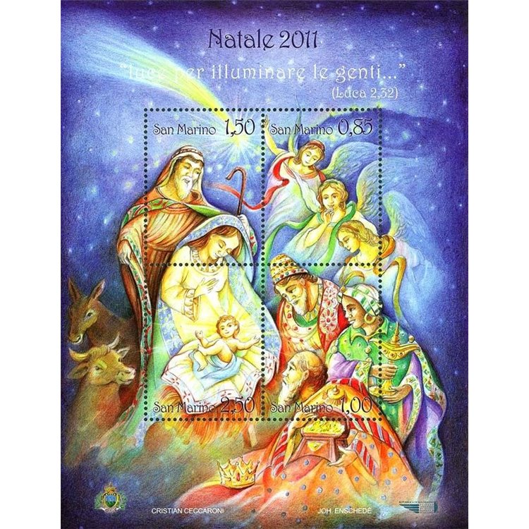 SAN MARINO 2011 Natale BF MNH**