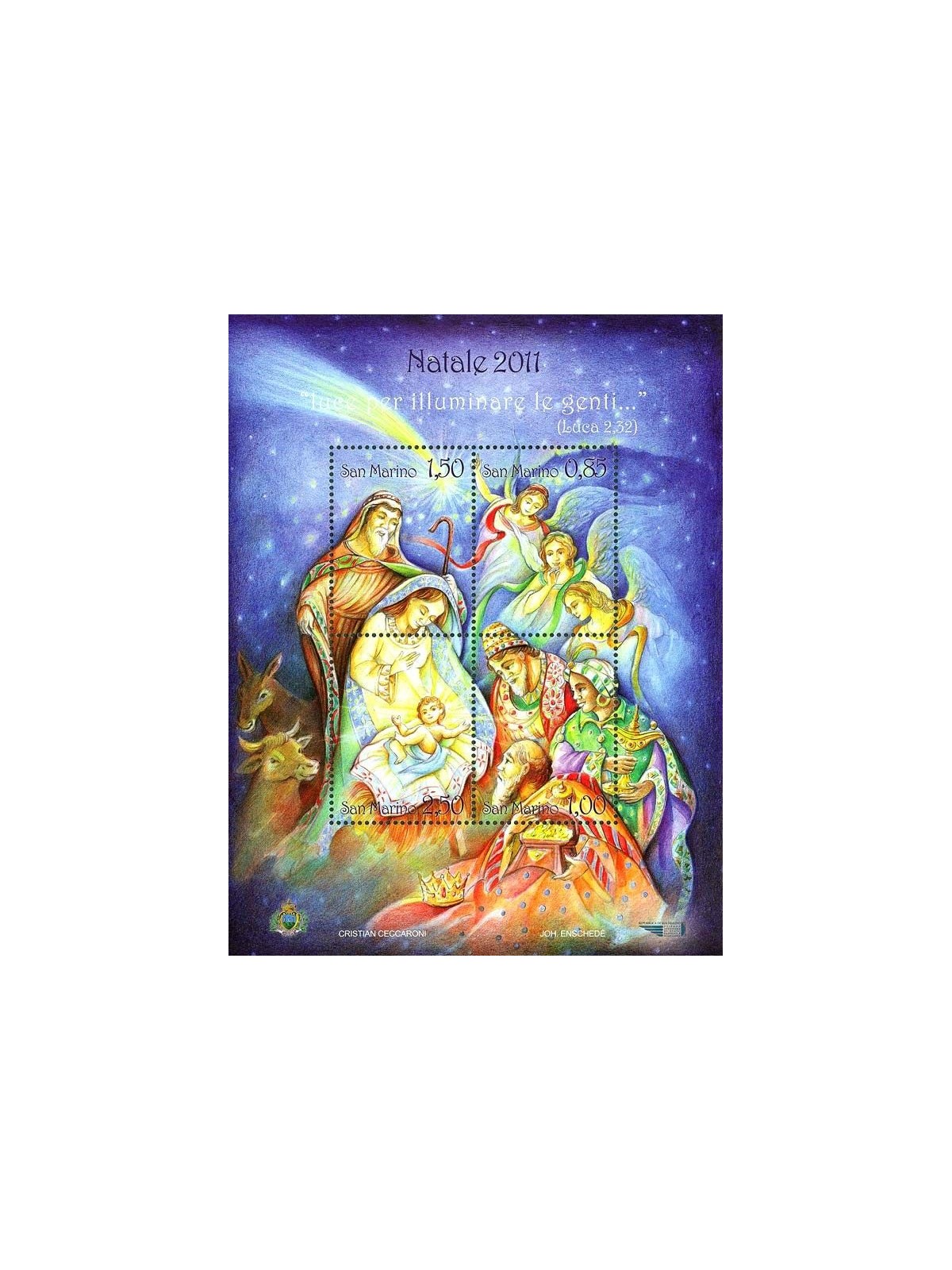 SAN MARINO 2011 Natale BF MNH**