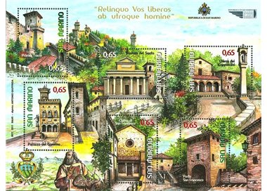SAN MARINO 2011 Serie turistica BF MNH**