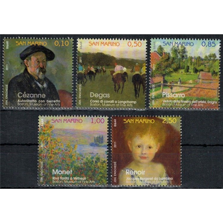 SAN MARINO 2011 Storie di pittura in Francia 5v MNH**