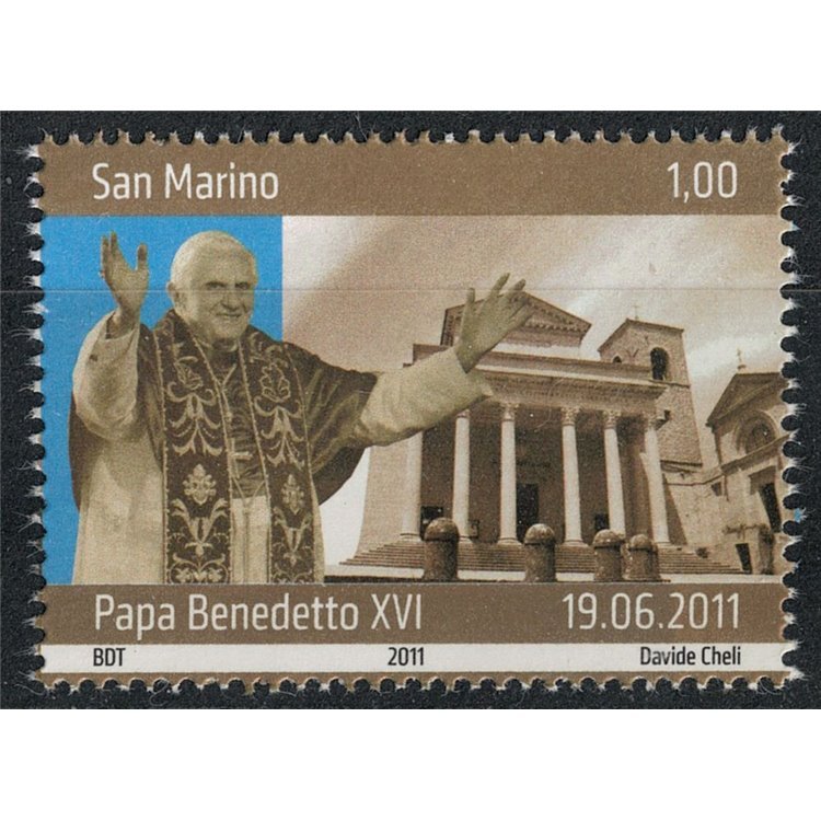 SAN MARINO 2011 Visita del Papa MNH**