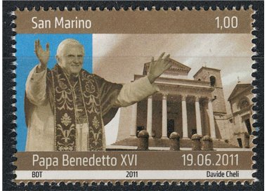 SAN MARINO 2011 Visita del Papa MNH**