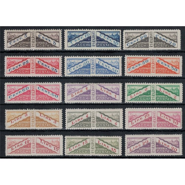 SAN MARINO 1928 Postal parcels 15v MNH**
