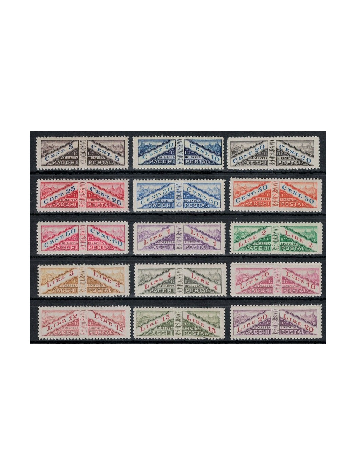 SAN MARINO 1928 Pacchi postali 15v MNH**