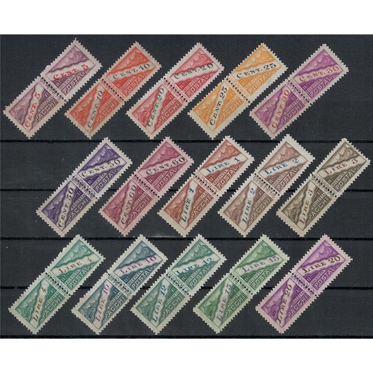 SAN MARINO 1945 Postal parcels 15v MNH**
