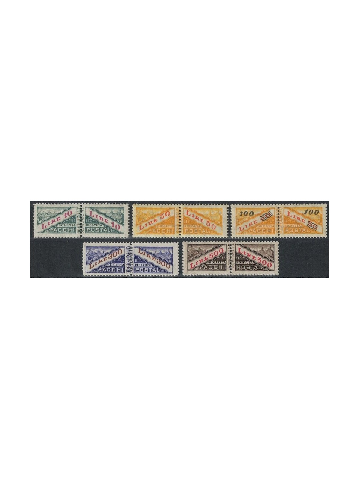 SAN MARINO 1956-61 Postal parcels 5v MH*