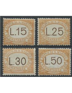 SAN MARINO 1927-28 Postage due 4v MNH**