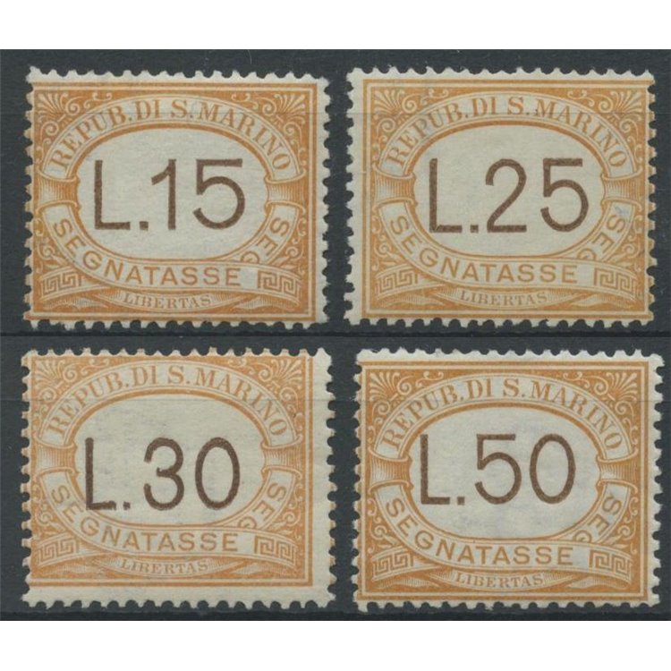 SAN MARINO 1927-28 Postage due 4v MNH**