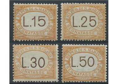 SAN MARINO 1927-28 Segnatasse 4v MNH**