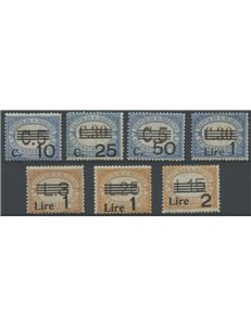 SAN MARINO 1936-39 Postage due 7v MNH**
