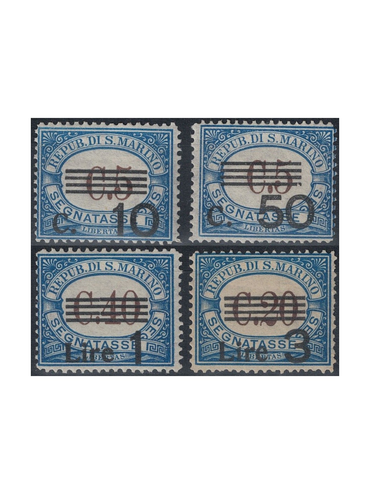 SAN MARINO 1940 Postage due 4v MNH**