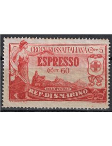 SAN MARINO 1923 Pro Croce Rossa, espresso MH*