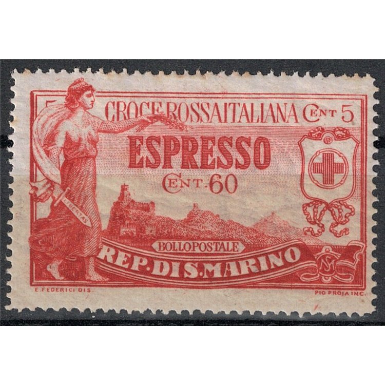 SAN MARINO 1923 Pro Red Cross, express MH*