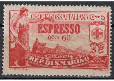 SAN MARINO 1923 Pro Croce Rossa, espresso MH*