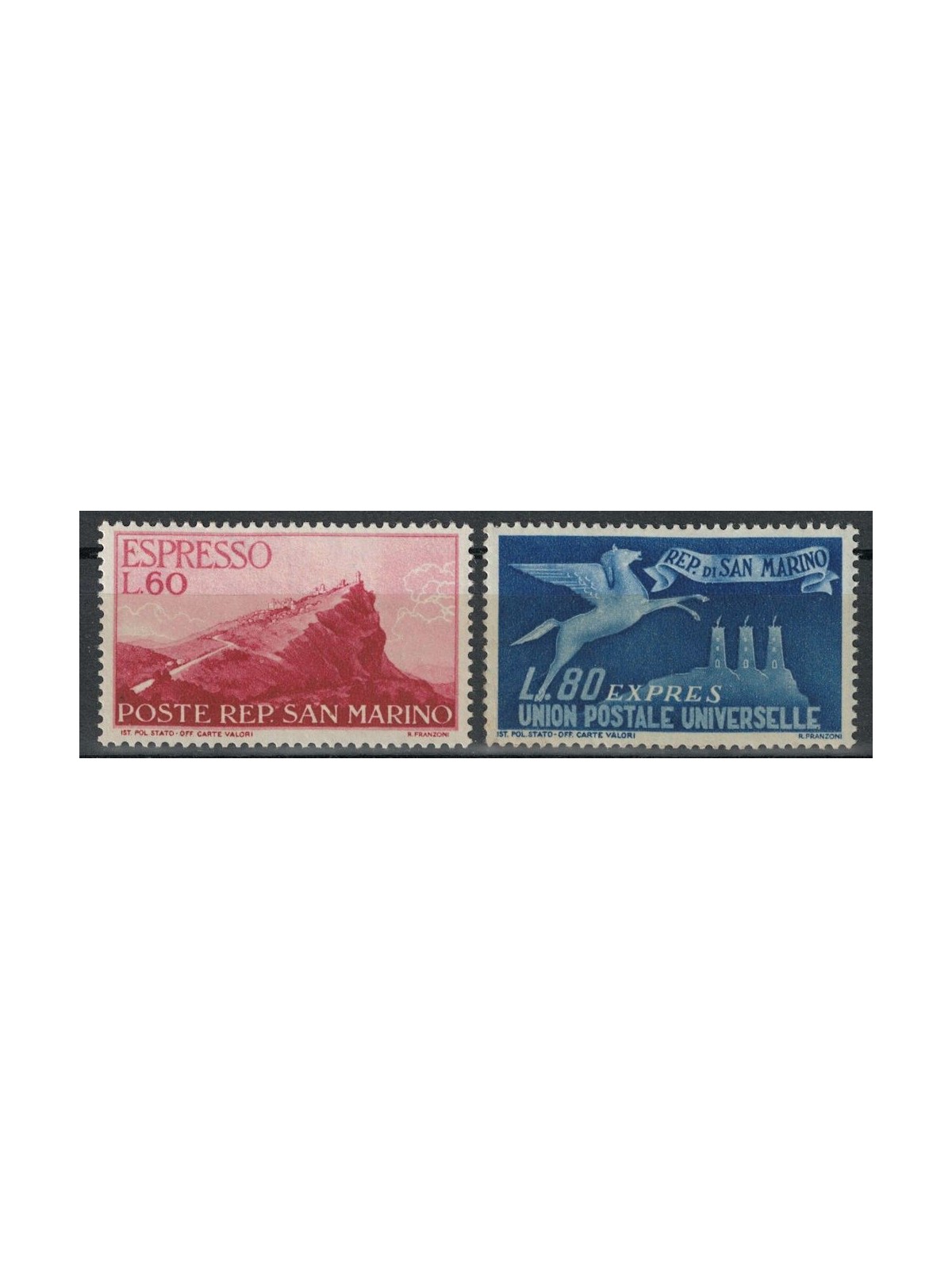 SAN MARINO 1950 Express 2v MNH**