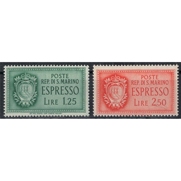 SAN MARINO 1943 Espressi 2v MNH**