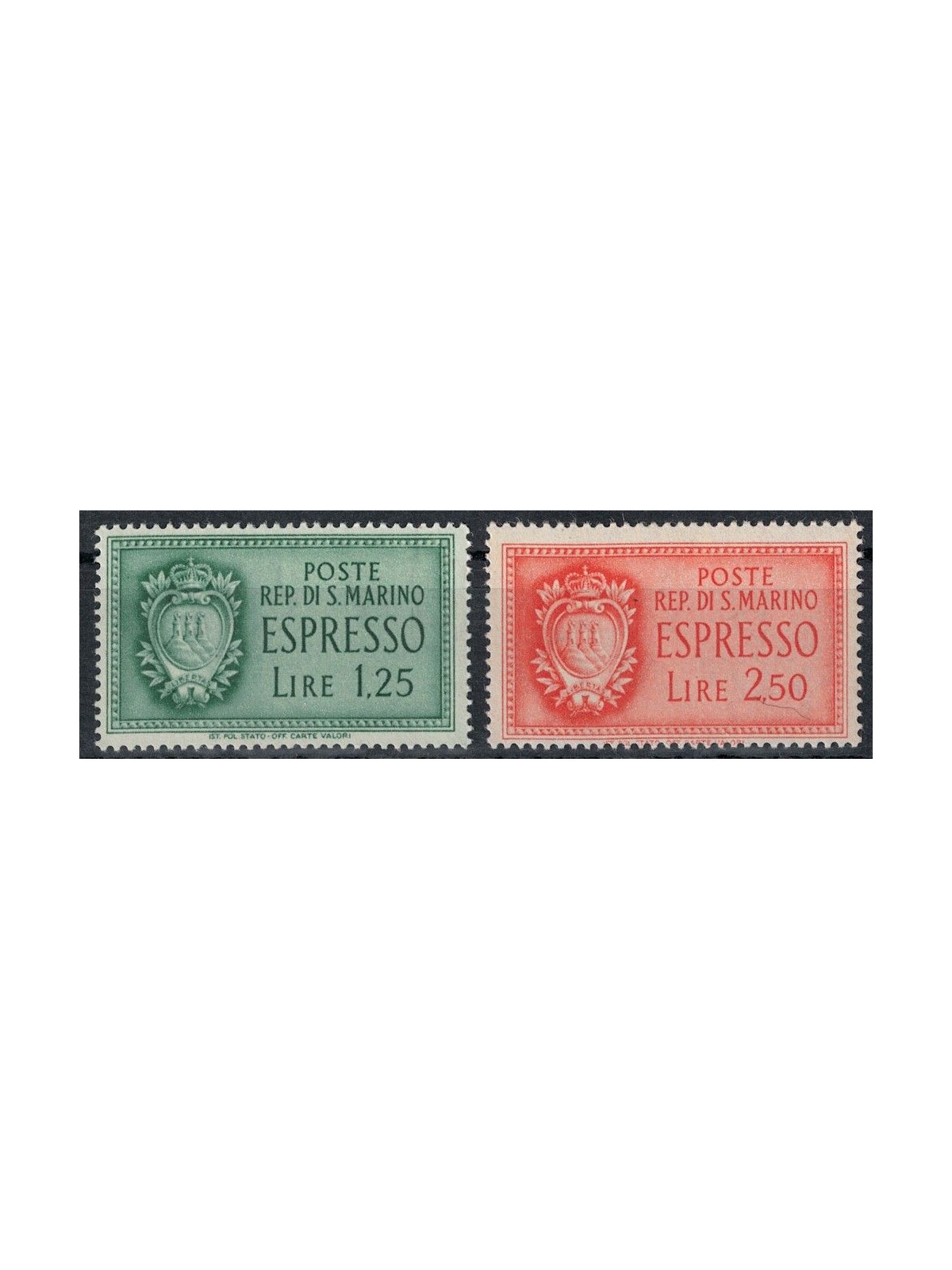 SAN MARINO 1943 Espressi 2v MNH**