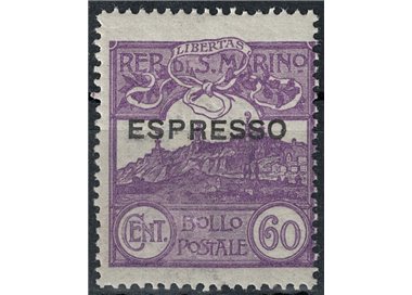 SAN MARINO 1923 Espresso 60c violet MH*