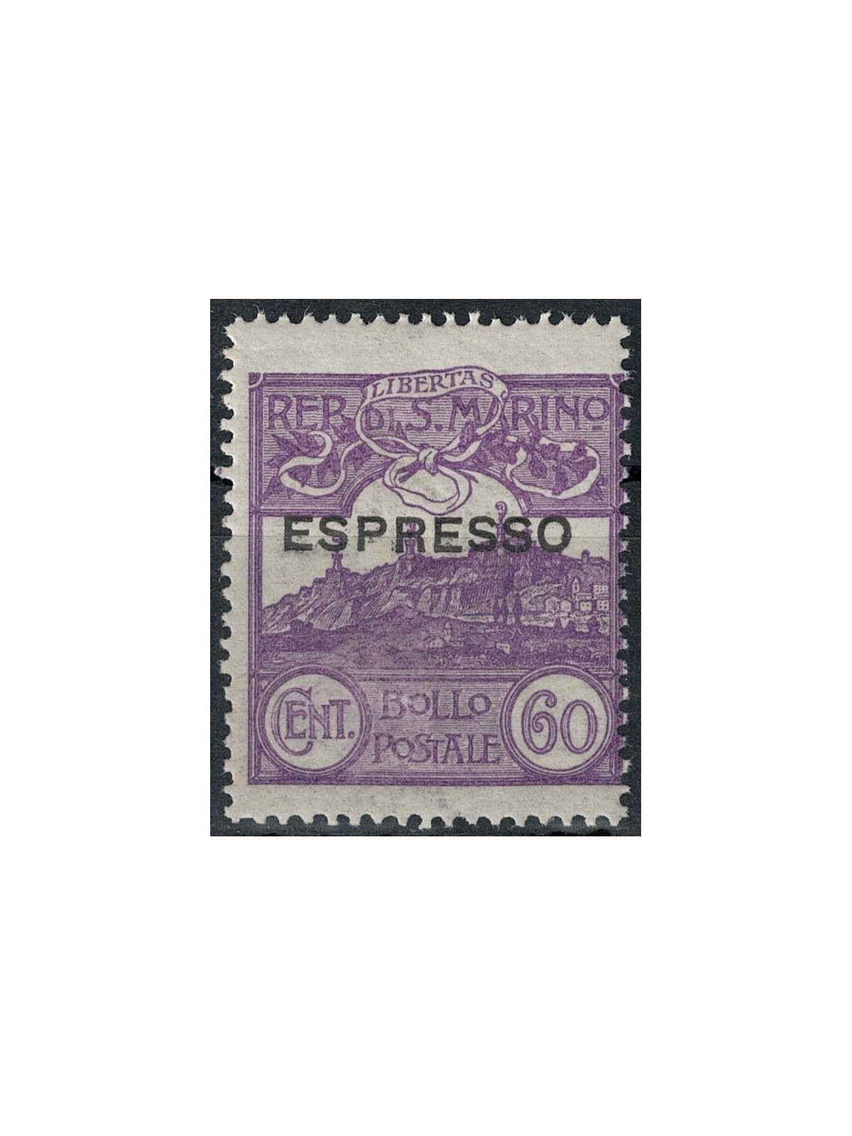 SAN MARINO 1923 Espresso 60c violet MH*