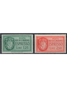 SAN MARINO 1943 Espressi 2v MH*