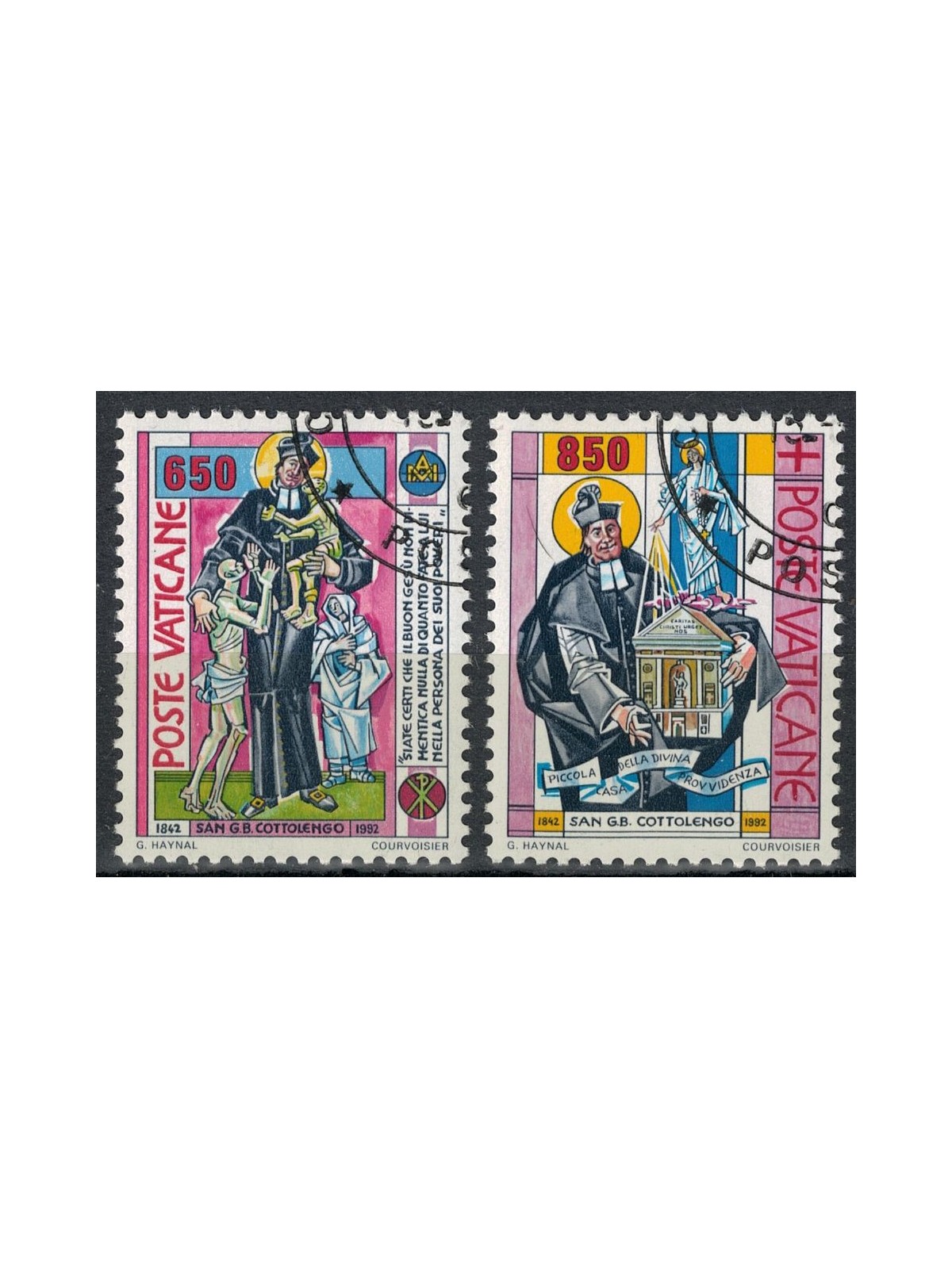 VATICANO 1992 San Giuseppe Benedetto Cottolengo 2v us