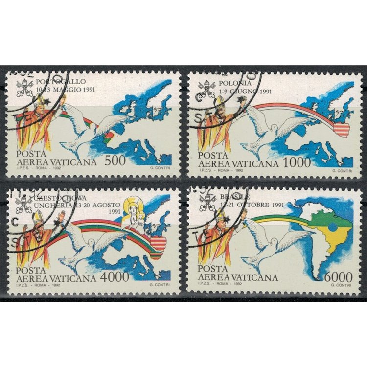 VATICAN 1992 Travels of John Paul II 4v us