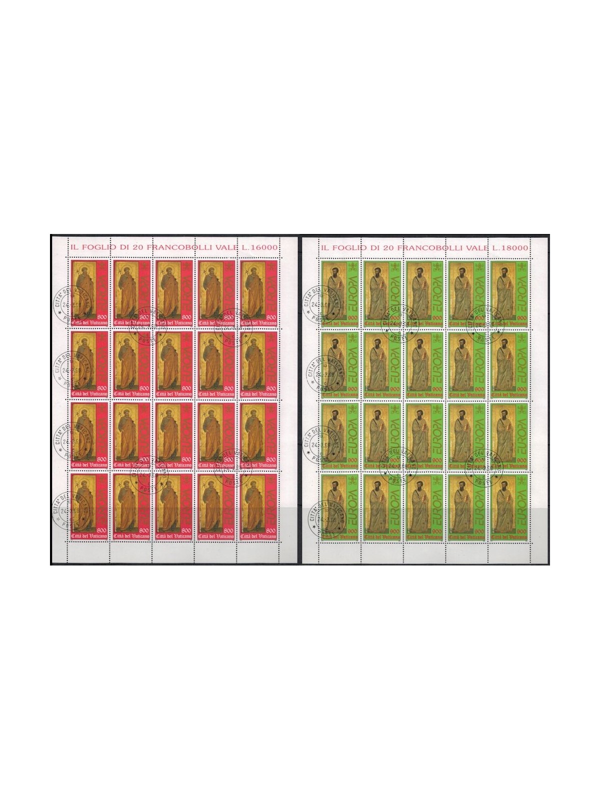 VATICAN 1998 Europe 2 m/s us
