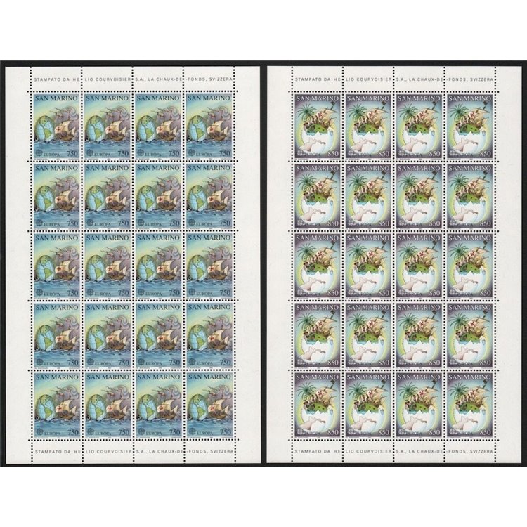 SAN MARINO 1992 Europa 2 MF MNH**