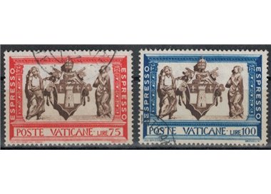 VATICANO 1960 Opere di Misericordia, espressi 2v us