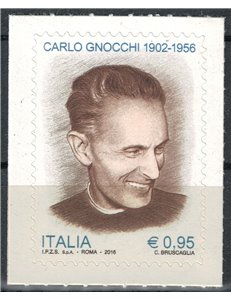 ITALIA 2016 Carlo Gnocchi MNH**