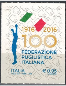 ITALIA 2016 Federazione pugilistica italiana MNH**
