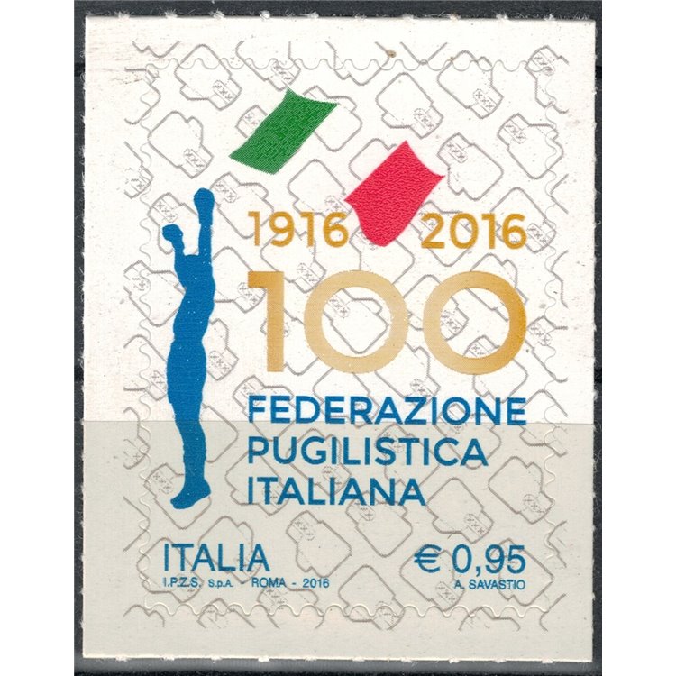 ITALIA 2016 Federazione pugilistica italiana MNH**