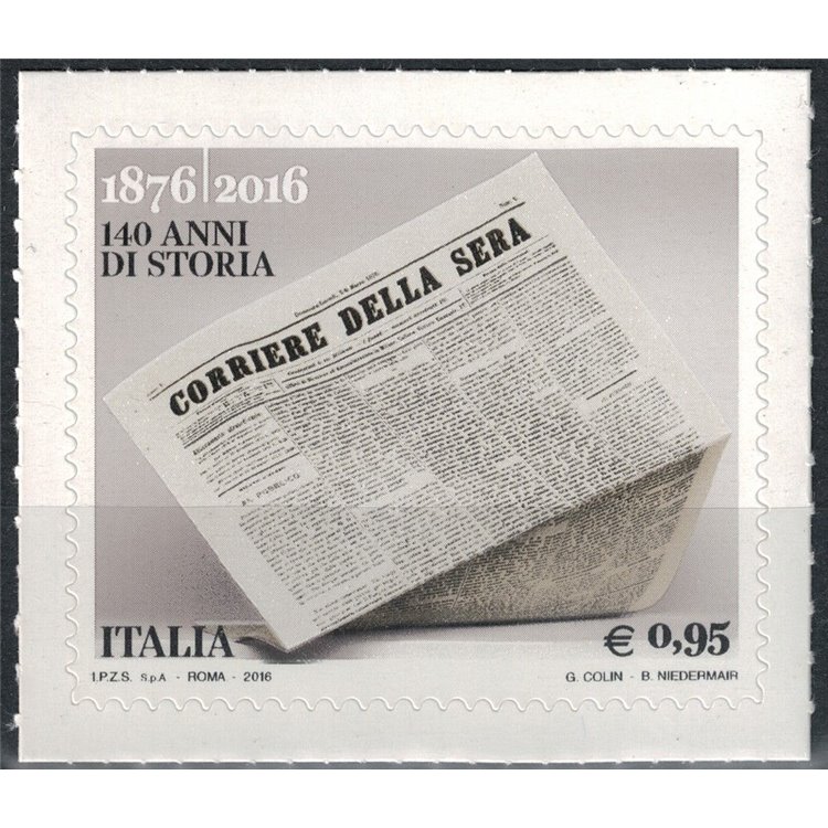 ITALY 2016 Corriere della Sera MNH**