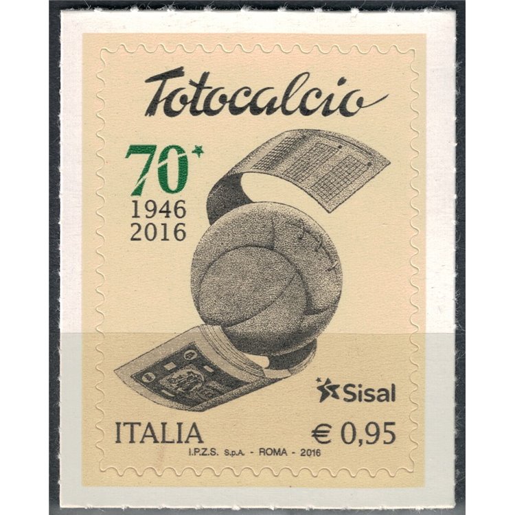 ITALIA 2016 Totocalcio MNH**