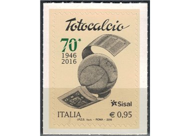 ITALIA 2016 Totocalcio MNH**
