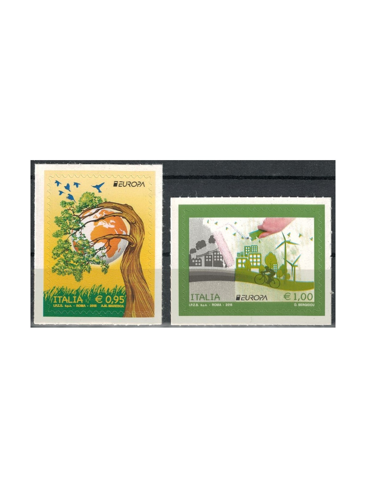 ITALY 2016 Europe 2v MNH**