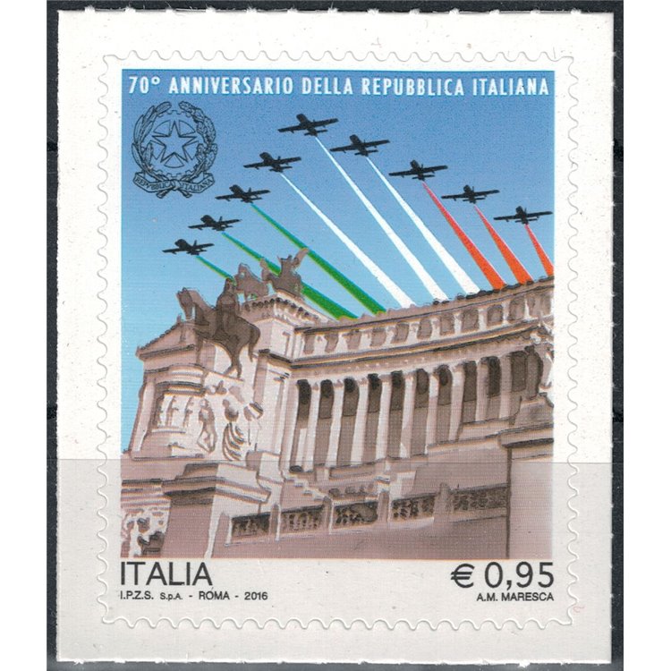 ITALY 2016 Anniversary of the Italian Republic MNH**