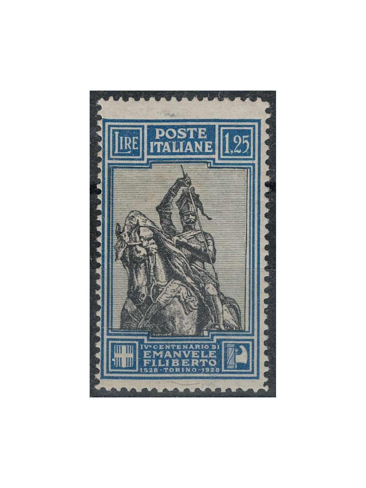ITALY KINGDOM 1928 Emanuele Filiberto £1.25 dent. 13¾ MNH** ©