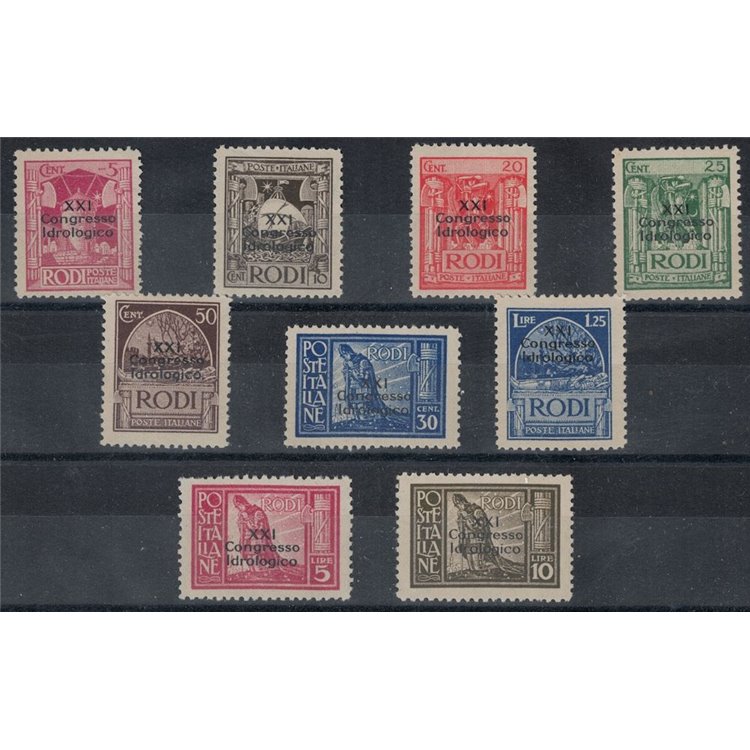 EGEO 1930 Hydrological Congress 9v MNH** © (Luxury)