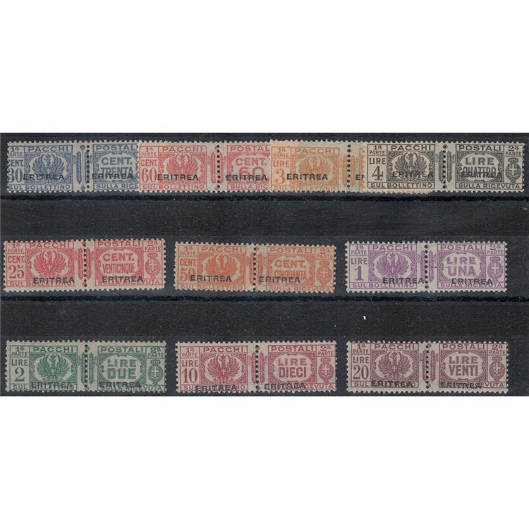 ERITREA 1927-37 Postal parcels 10v MNH** ©