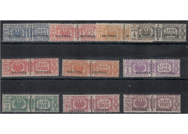 ERITREA 1927-37 Pacchi postali 10v MNH** ©