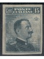 ITALY KINGDOM 1911 Michetti 15c grey black imperforated MNH** (Luxury)