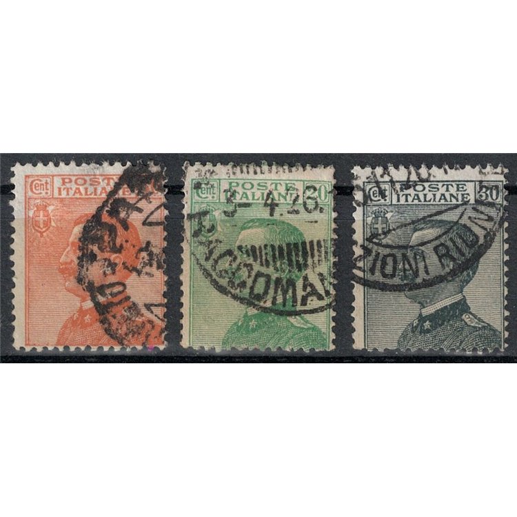 ITALIA REGNO 1925 Michetti, serie ordinaria 3v us