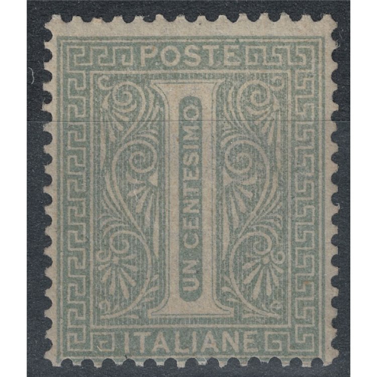 ITALY KINGDOM 1863 De La Rue 1c green (London) MNH** ©