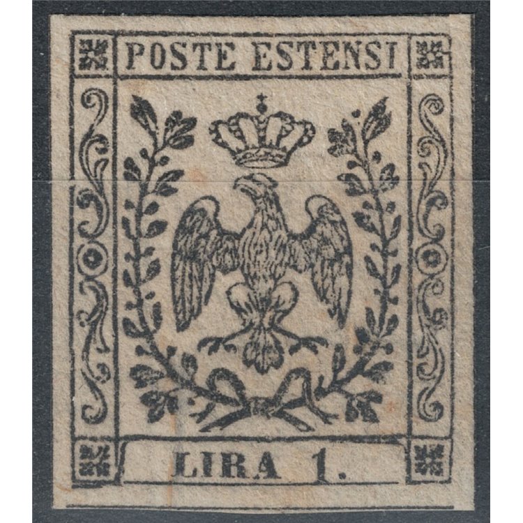 DUCATO DI MODENA 1852 Aquila estense £1 MNH** ©