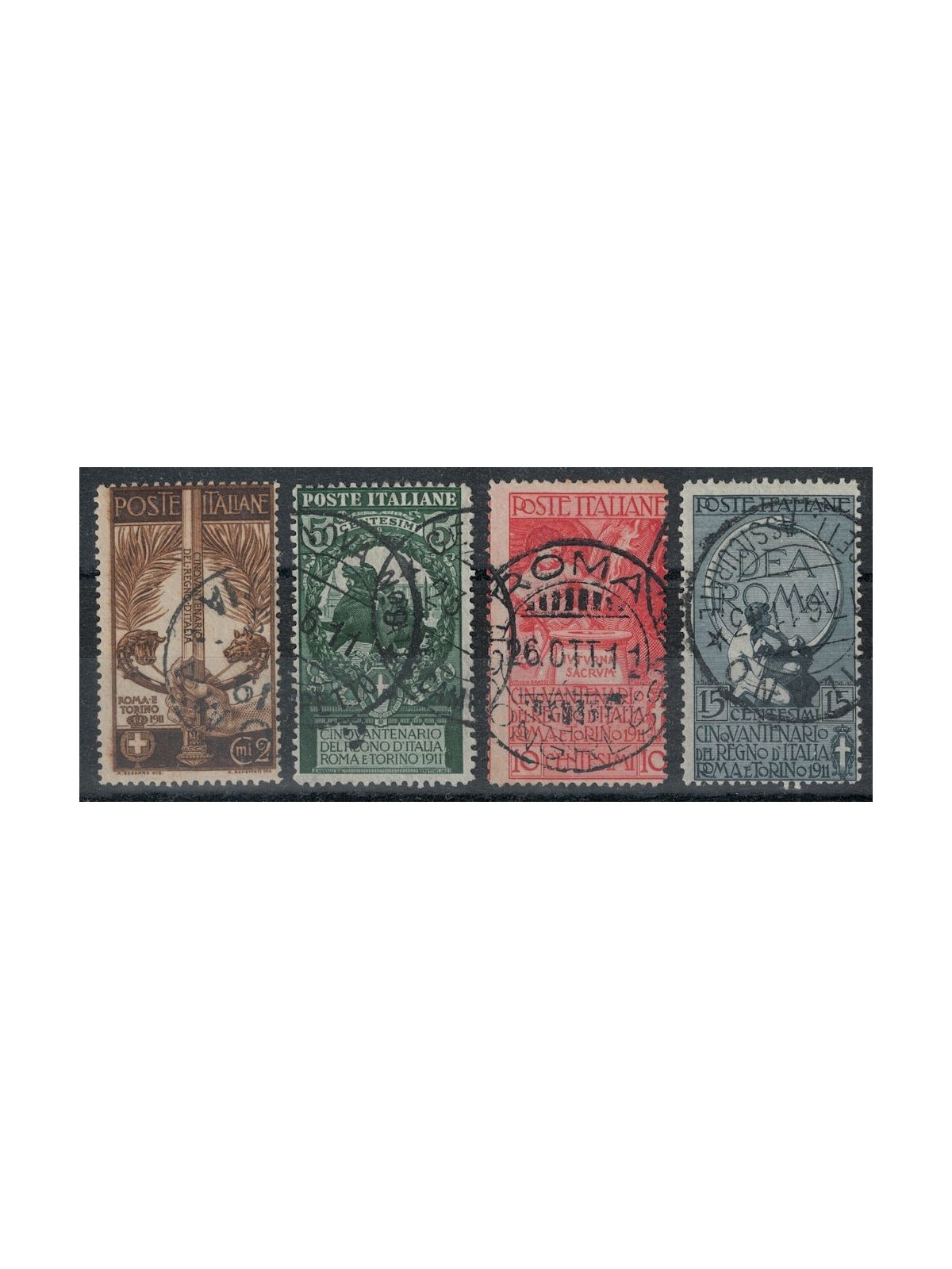ITALY KINGDOM 1911 Unification of Italy 4v us ©