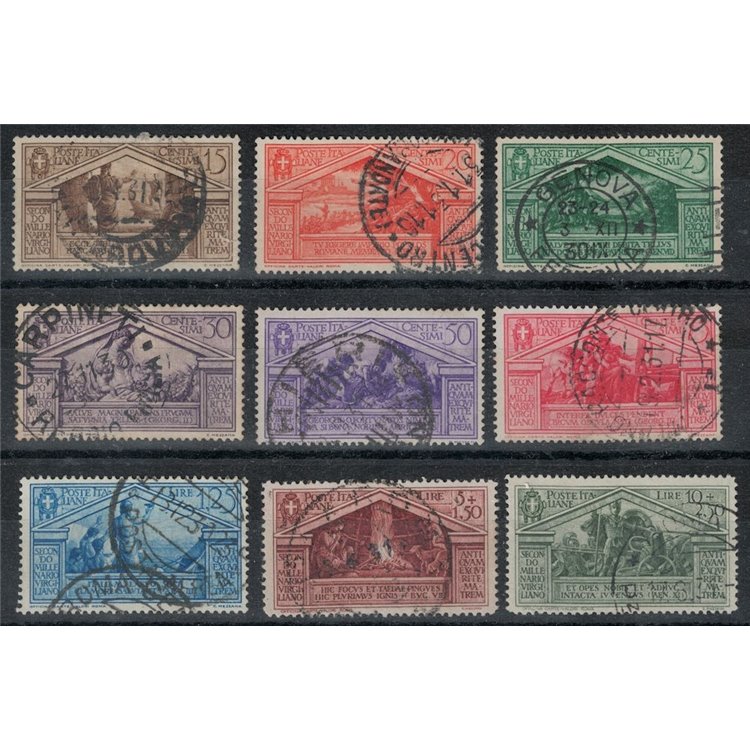 ITALY KINGDOM 1930 Bimillenary Virgil 9v us ©